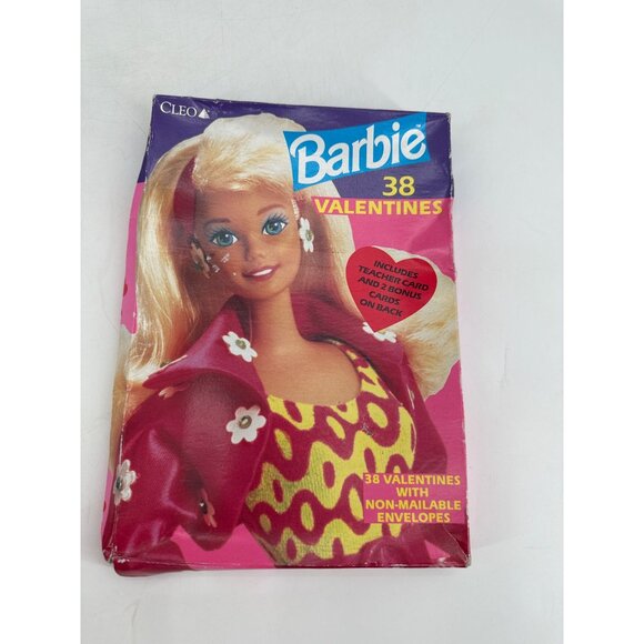 Vintage Cleo Barbie Valentines Day Cards Set Of 38 1994 - Picture 1 of 4